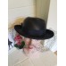 's Deborah New York Black Fancy Church/Dress/Wedding Hat with Veil  eb-30808855